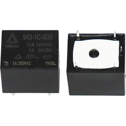 HOT NEW 943-1C-9DS 9V 943 1C 9DS 9431C9DS relay 9VDC DC9V 9V 7A 5PIN