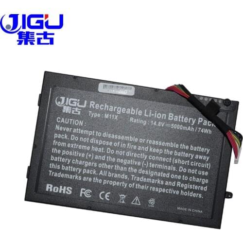 JIGU 8CELLS Laptop Battery 08P6X6 8P6X6 P06T T7YJR PT6V8 For DELL Alienware M11x M14x R1 R2 R3