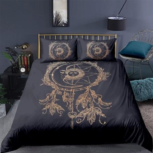 3D Bohemian Duvet Sets Bedding Set Quilt Comforther Cover Pillow Shams Double Single Full Twin King Queen Size Custom Bed Linens