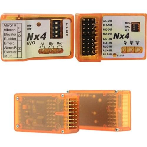 ZMR NX4 PRO EVO Flight Controller 3D Flight Gyroscope Balance For Fixed-Wing Aircraft Support Rate/Hold/Gyro Off Mode