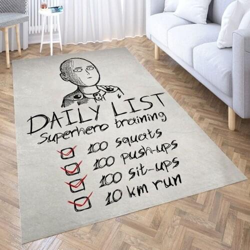 Daily list Carpet for Living Room 3D Anime Cartoon Rug Gamer Teen Room Bedside Lounge Rug Kids Children Floor Mats