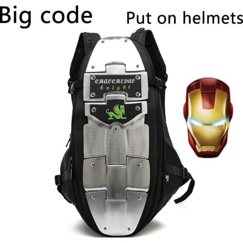 Motorcycle Ultra-Hard Aluminum Alloy Knight Backpack Field Crash-Proof Baffle Tortoise Shell Helmet Monster
