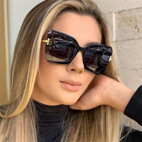 New European and American butterfly Frame Sunglasses T-shaped Sunglasses oversized sunglasses