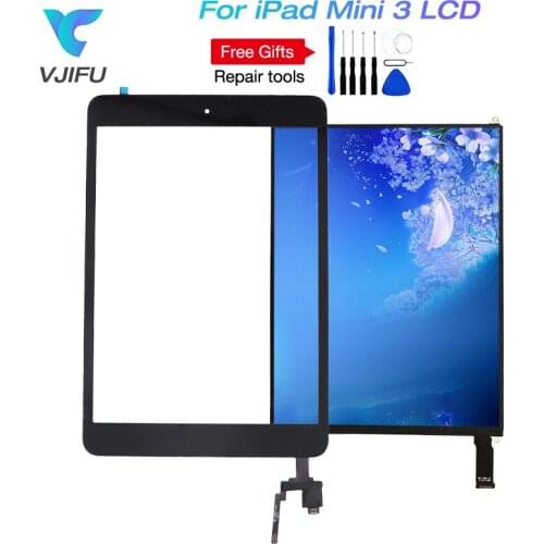 New Touch Screen For iPad Mini 3 A1599 A1600 A1601 Display Screen Replacement LCD Parts 7.9 inch Front Glass with Home Button
