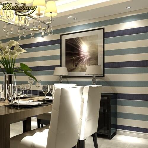 Beibehang wall paper 3d wallpaper papel de parede para quarto horizontal vertical stripes non-woven bedroom wallpaper