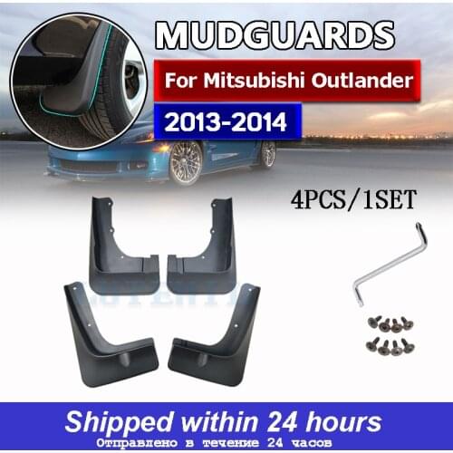 Front Rear Molded Car Mud Flaps For Mitsubishi Outlander 2013 2014 2015 Mudflaps Splash Guards Mud Flap Mudguards Fender