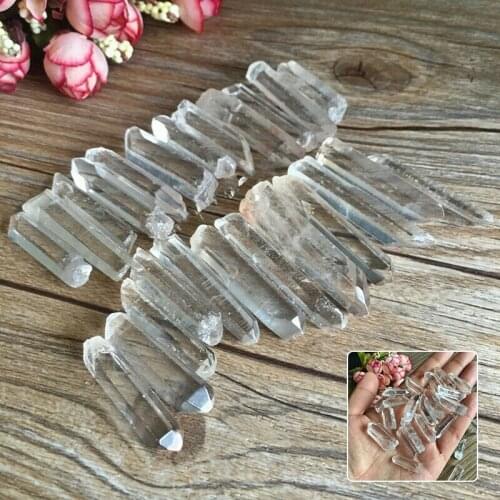 100g Polishing Natural Transparent Quartz Crystal Points Shards Wand Specimen Home Decoration Accessories Crafts