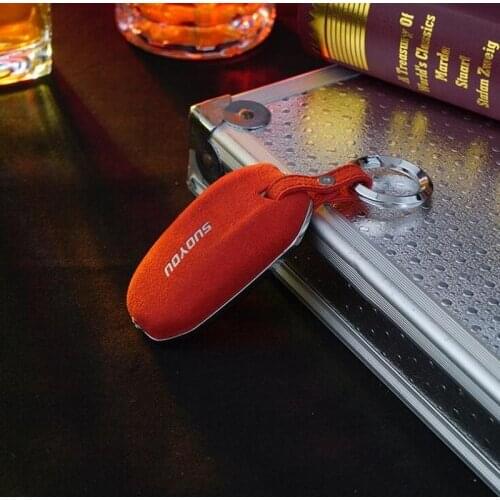 Luxury Car Key Case Cover Genuine Plush Leather Galvanized Alloy For Peugeot 308 508 4008 Citroen DS Red Brown Black Car Styling
