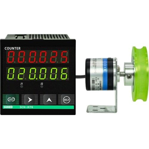 Meter Counter Roller Type Electronic Digital Display Intelligent Induction Length Controller Edge Banding Machine JK76
