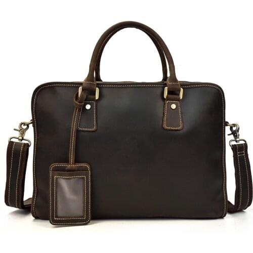 15 Inch Laptop Bag Women Genuine Leather Messenger Bag Shoulder Crossbody Bag Business Briefcase Casual Handbag Travel Big Tote