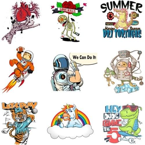 Iron-on Transfers for Clothing Patches Heat Transfers Sticker Applique on Clothes Set Diy Patch Fusible Vinyl Adhesive Stripe A
