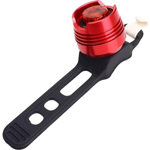 Bicycle Taillights Aluminum Alloy Warning Light Silica Gel Ruby Mirror Elastic Strap Buckle Night Ride Dorp shipping