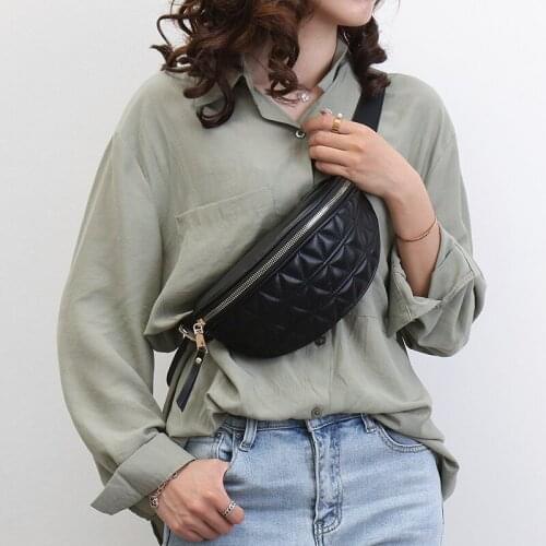 PU Leather Fanny Packs for Women Solid Color Small Summer Fashion Waist Packs Female Phone Purses Ladies Chest Bags Mini Bag