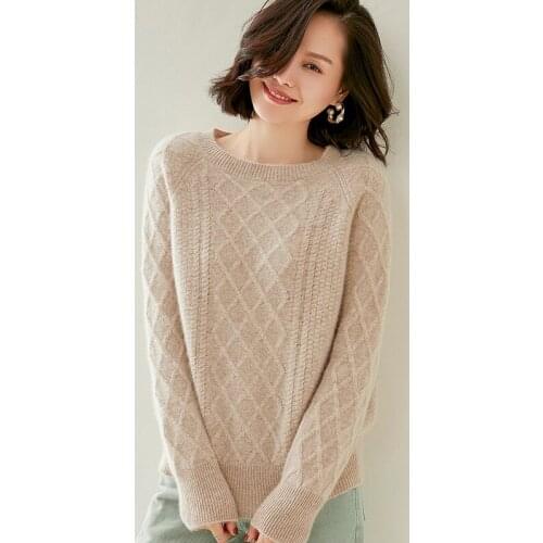 Adishree 2020 woman winter 100% Cashmere sweaters autumn knitted Pullovers High Quality Warm Female thickening O-neck