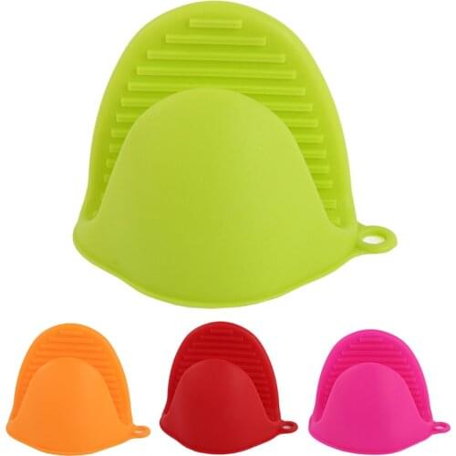 1 Pc Silicone Kitchen Baking Oven Heat Resistant Gloves Clips Insulation Non Stick Anti-slip Cooking Baking Oven Mitts
