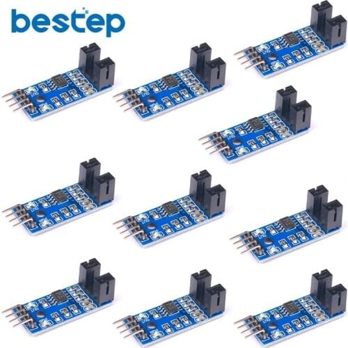 10pcs Speed Sensor Module Tacho Sensor Slot-type Optocoupler Tacho-generator Counter Module for arduino Diy Kit