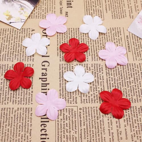 100Pcs Flower Applique 3D Chiffon Lace Patch Lace Trim DIY Bridal Veil Shoes Wedding Child Clothes Fabric Accessories 3.5x3.5cm