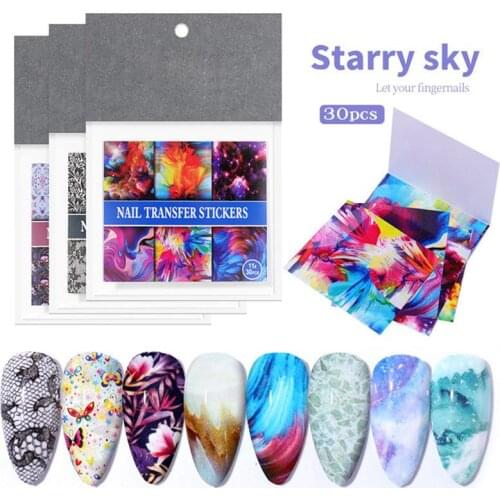 180 Sheets New Nail Sticker DIY Creative Assorted Nail Decal Nail Transfer Sticker Nail Art Transfer Sticker Decals Accessories