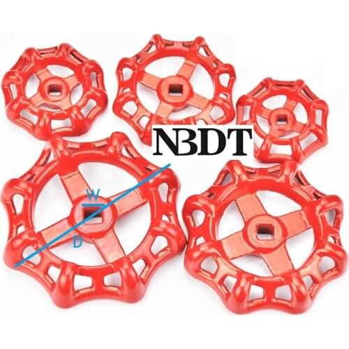 2Pcs/Lot 4" 5" Large Spoked Cast Iron Ball Gate Valve Hand Wheel Handwheel Pipe Fittings Square Center Gas Valve Control Decor