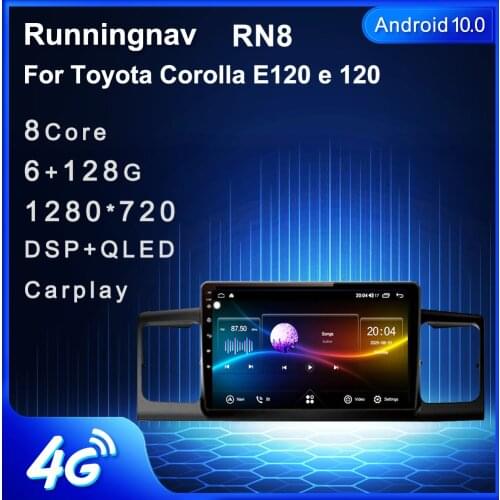 Runningnav For Toyota Corolla E120 e 120 Android Car Radio Multimedia Video Player Navigation GPS