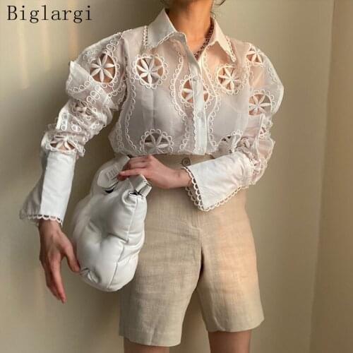 BigLargi White Blouses