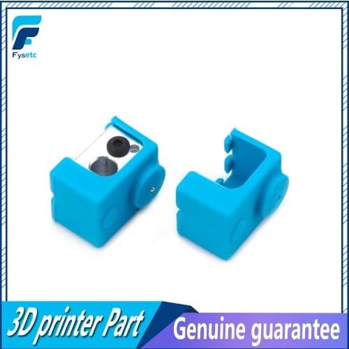 V6 Heater Block Fixings Silicone Insulation Sock Blue non-Official Heated Block For V6 PT100 Hotend Warm Keeping Cover