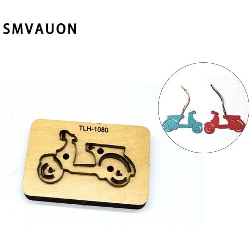 SMVAUON Knife Mold DIY 2020 Cartoon Motorcycle Phone Chain Dies Wooden Die Cutting Leather Key-chain Suitable for Big Shot