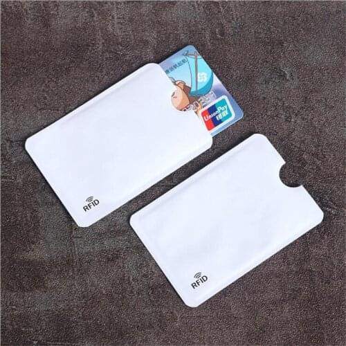5PCS Anti Rfid Credit Card Holder Bank Id Card Bag Cover Holder Identity Protector Case Portable Business Cards Card Holder