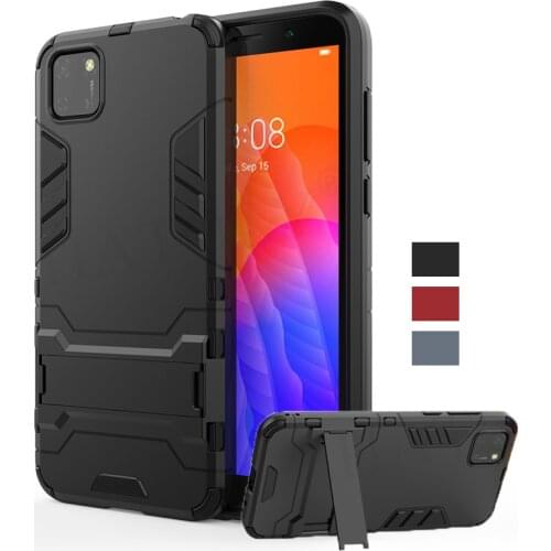For Huawei Y5p Y6p Case Cover Y6S Y9S Y8p 2020 Y5 Y7 2019 Robot Holder Stand Shockproof Bumper Armor Phone Case For Huawei Y5p