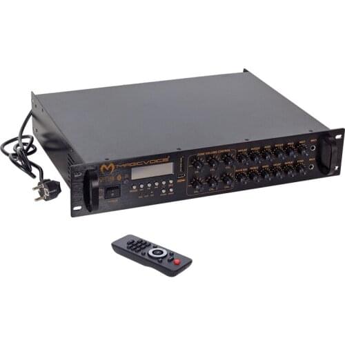 MAGICVOICE MV-1218 USB BT-UK 6 ZONES ANFİ RMS 80W * 1CH MAX 650W + 4-16-70-100V TRANSFORMER