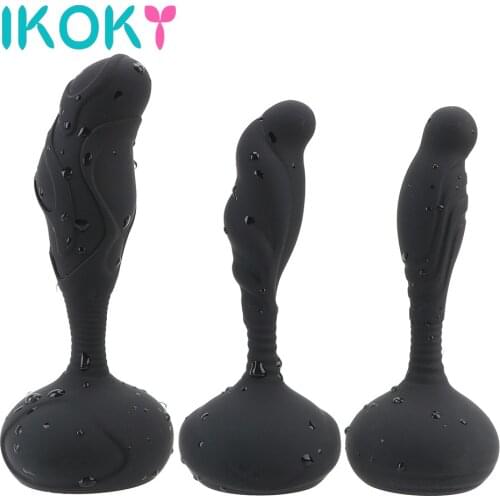 IKOKY Prostate Massager Anal Beads Butt Plug Male Masturbator Adult Products Sex Toys For Men 10 Speed Vibrator