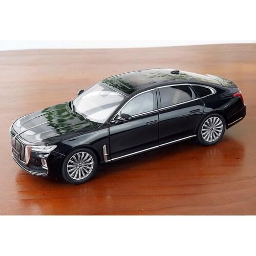 1/18 Scale HongQi Red Flag H9 Black Diecast Car Model Toy No Base version