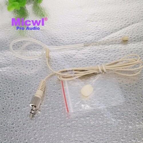 ST35 Beige Single ear Hook Headset OmniDirectional Microphone for Sennheiser G1 G2 G3 G4 Sony Wireless 3.5mm Stereo Lock