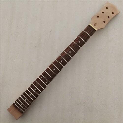 Unfinished Electric guitar neck Replacement Rosewood Fretboard 24.75inch