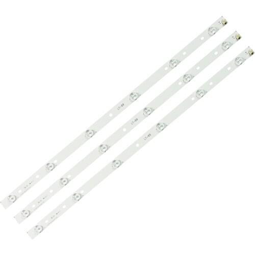 New kit) 3pcs 6LEDs 627mm LED backlight strip for Toshiba 32"TV SVT320AF5 32P1300 32P1400 32P1400VT 32P2400 32P2400VT 32P1400ZE