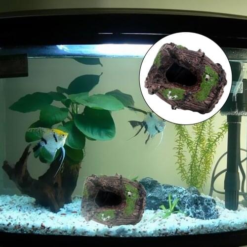 Underwater Landscape Aquarium Fish Tank Artificial Barrel Ornament Aquarium Decor Ornaments Resin Fish Tank Decoration