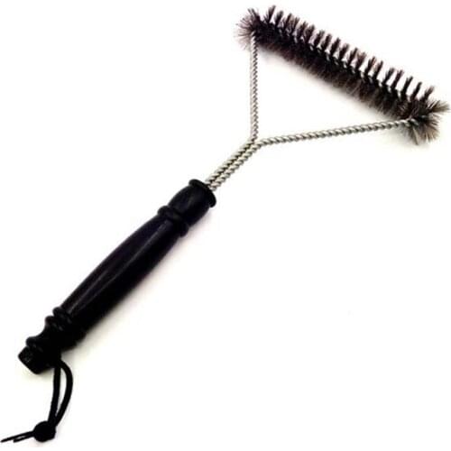Portable 12Inch BBQ Grill Cleaner Brush Perfect Tool For All Grill Type Stainless Steel Curling Cleaning Brush Barbecue Supplies