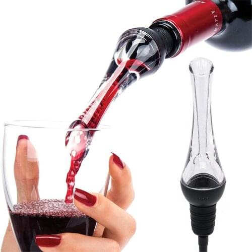 Sale Acrylic Red Wine Aerating Pourer Spout Decanter Wine Aerator Quick Aerating Pouring Tool Pump Portable Filter 60gA