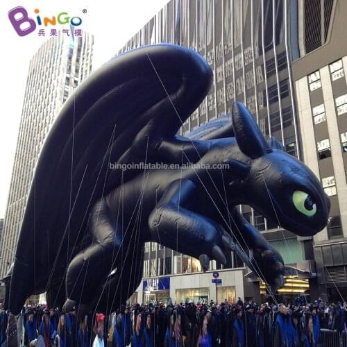FACTORY OUTLET 3/5/7m inflatable black dragon cartoon bespoke flying black cat with wings decoration