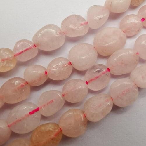 Freeform Irregular Gravel Shape 5-7mm Natural Rose Crystal Stone Bead Strand for Making Jewelry DIY Bracelet & Necklaces A222