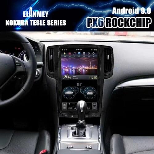 PX6 Car Bluetooth Screen Android 9 GPS Navi Multimedia For Infiniti G25 G35 G37 2007-2013 13.6Inch Tesla Stereo DSP Head Unit