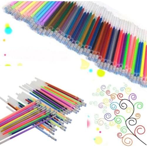 12/24/36/48 Colors Gel Pen Refills Glitter Coloring Drawing Painting Craft allpoint Pens Marker Office School Supplies Gel Pens