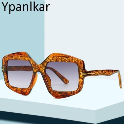Fashion Irregular Polygon Sunglasses Women Brand Designer Vintage Jelly Color Eyewear Men Square Sun Glasses Shades