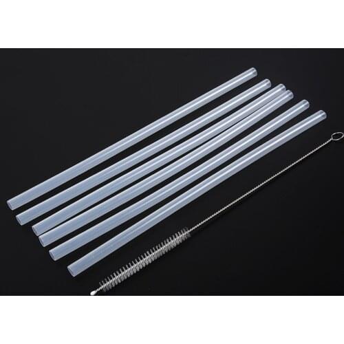 6x Straws +1x Cleaning Brush Set Replacement For Hydro Flask Wide Mouth Bottle For Camping Hiking Outdoors Sports Accessories