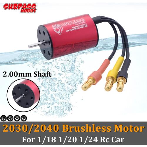 Surpass Hobby 2030 2040 Brushless Motor Waterproof 3900KV 4500KV 6500KV 7200KV 2S for 1/20 1/18 1/24 RC Car Drift Racing Road