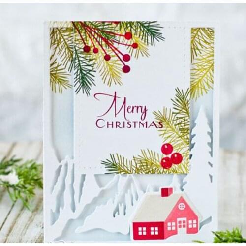 High Mountain Cutting Die Scrapbooking DIY Template Paper Card Album Photo Making Embossing Stencil Handmade Decoration