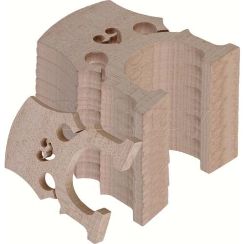 Yibuy Burlywood Color Full Size 4/4 Music Instrument Maple Cello Bridge Pack of 20