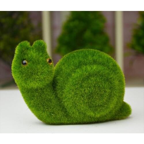 1pcs, Artificial Moss foam Snail,creative wedding gifts for guests,Wedding Birthday party decoration,photo props,Easter kids toy
