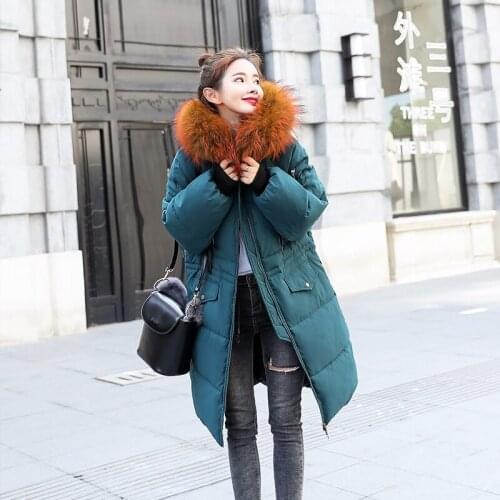 2019 Limited Full Easy Long Frivolous Woman Winter New Thickening Heavy Seta Lead Padded Waist Color Cotton-padded Clothes Coat