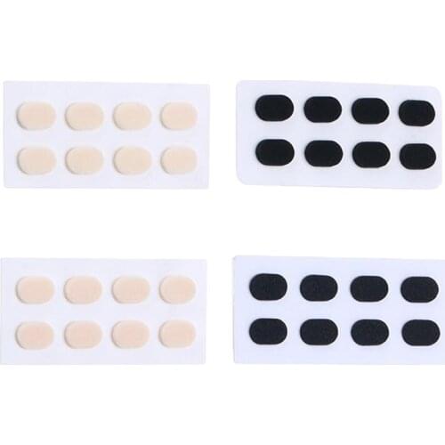 24 Pair Anti-slip Soft Nose Pads Stick On for Eyeglasses Glasses Black 1.0mm Sunglasses Stick on Nose Pads